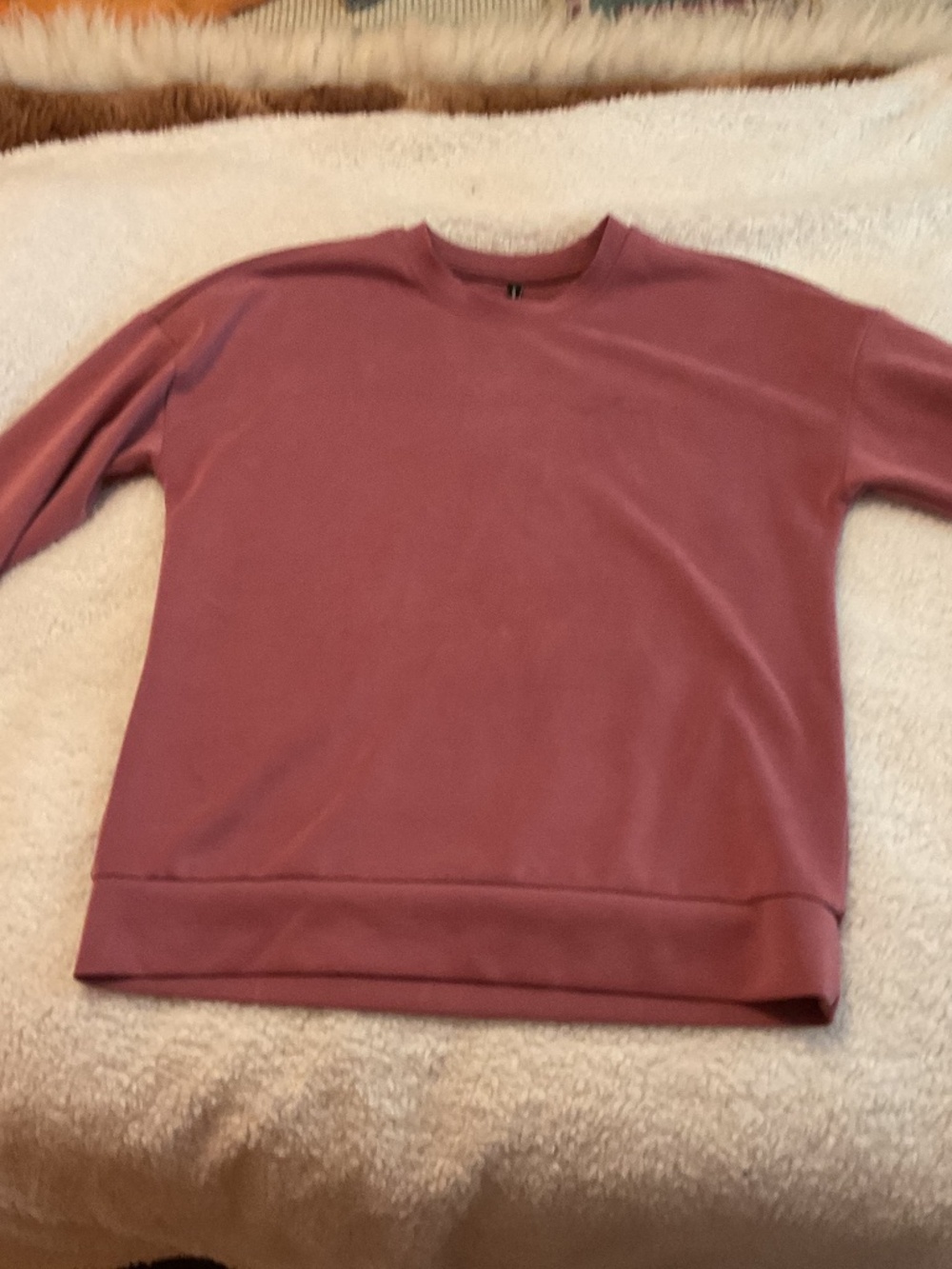 Lazypants sueded sweatshirt plum